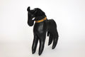 Black Leather Pony Folk Sculpture
