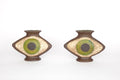 Folk Art Eye Vases